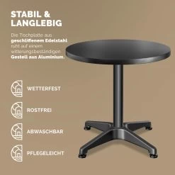 Stehtisch Schwarz Alu Ø60cm Höhenverstellbar -Gartenmöbel Und Dekoration Geschäft 7109b577cc2225511b7fd5dae4fcdece 05 109702 on dts amz high de 1 1