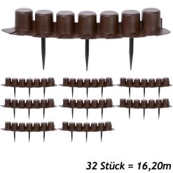 Beeteinfassung 4er-Set Braun 16,2m 9 Beeteinfassung 4er-Set Braun 16,2m -Gartenmöbel Und Dekoration Geschäft 744d6f728a6153fa1ac9ad19e9345151 a de 994471g 1