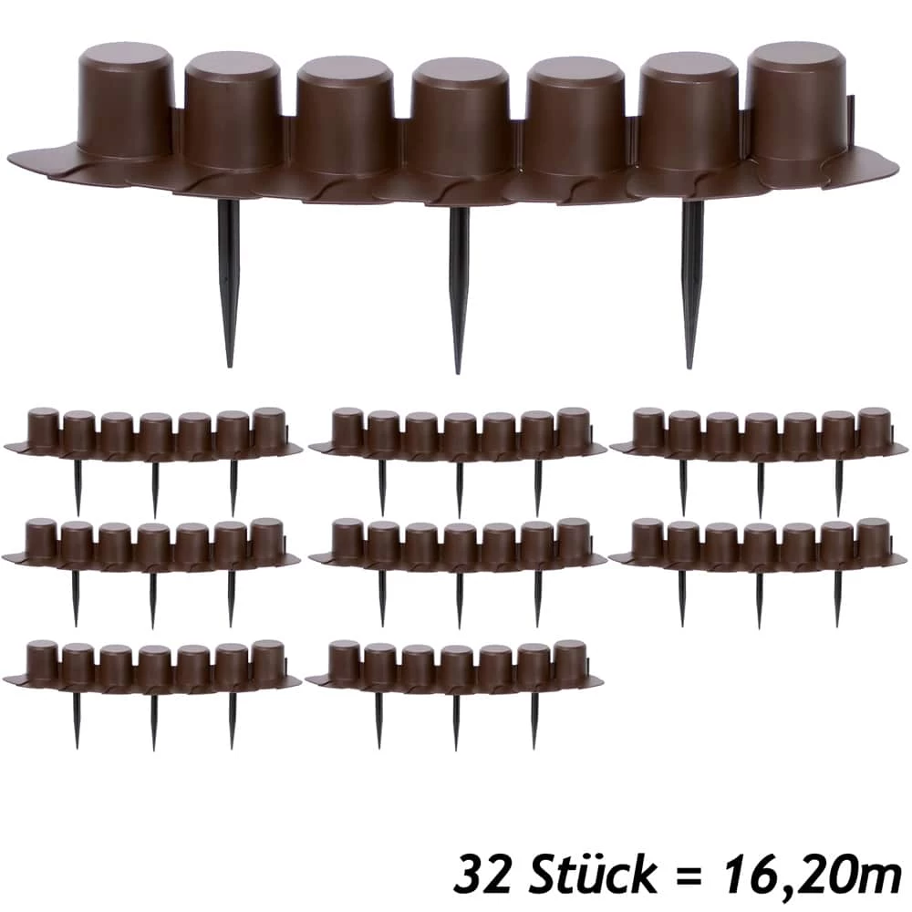 Beeteinfassung 4er-Set Braun 16,2m 6 Beeteinfassung 4er-Set Braun 16,2m – Bild 4