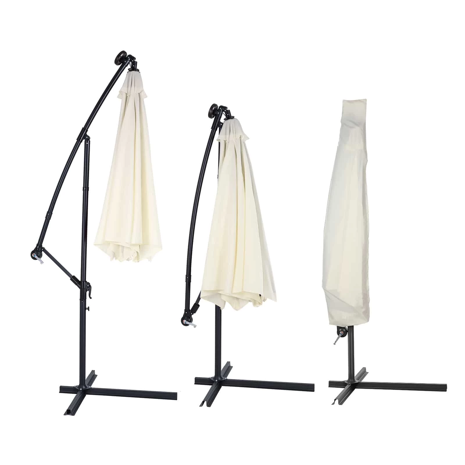 Abdeckung Ampelschirm Beige 3m Reißverschluss 8 Abdeckung Ampelschirm Beige 3m Reißverschluss – Bild 6