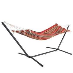 Hängematte Mit Metallgestell 200 X 80cm - Rot -Gartenmöbel Und Dekoration Geschäft 75ed01791b0c8e5b667b01d7ccdfeb42 a de 106996g1 1