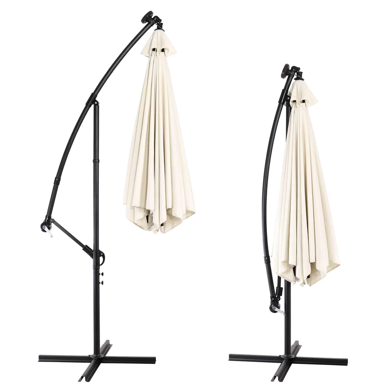 LED Solar Ampelschirm Mali Creme Ø330cm 13 LED Solar Ampelschirm Mali Creme Ø330cm – Bild 11