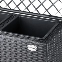 Polyrattan Blumenkasten Mit Rankgitter Schwarz 16 Polyrattan Blumenkasten Mit Rankgitter Schwarz -Gartenmöbel Und Dekoration Geschäft 7a919946fe19ffef3d162f0ca64124de de 108065d 3 1