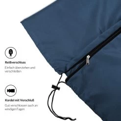 Abdeckung Ampelschirm Sonnenschirm Blau 3,5m -Gartenmöbel Und Dekoration Geschäft 7ab91908807ccd7a5aa19fc85b543de3 de 102715d 6 1