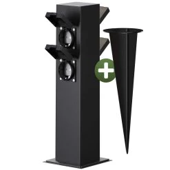 Gartensteckdose Schwarz 4er-Stecker 38x12,5x12,5cm -Gartenmöbel Und Dekoration Geschäft 7b222f468b6be551e98e184b93d83cd8 01 109603 on fs m amz high 1