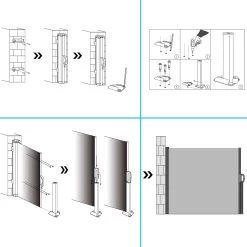 Seitenmarkise Nosara Creme 160x300cm Ausziehbar -Gartenmöbel Und Dekoration Geschäft 7b512ae143512ba508359d4a34d21599 de 882061d 15 2