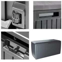 Auflagenbox Board Plus Anthrazit 290L Rollen -Gartenmöbel Und Dekoration Geschäft 7b70948bbeba6eb6832bcc5bcbead783 de 106895d 7 1