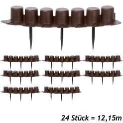 Beeteinfassung 3er-Set Braun 12,15m -Gartenmöbel Und Dekoration Geschäft 7ed8e394a01789269b4faa72c9bc982d a de 994470g 1