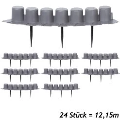 Beeteinfassung 3er-Set Grau 12,15m 8 Beeteinfassung 3er-Set Grau 12,15m -Gartenmöbel Und Dekoration Geschäft 8012f2d970102877e7172838a0ccb913 a de 994472g 1