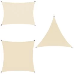 Sonnensegel Oxford Quadrat Creme 3x3m