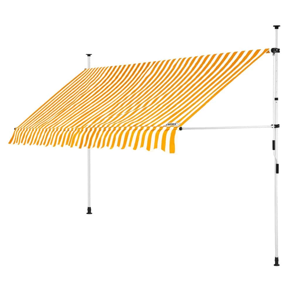 Klemmmarkise Gelb/Weiß 350cm 3 Klemmmarkise Gelb/Weiß 350cm