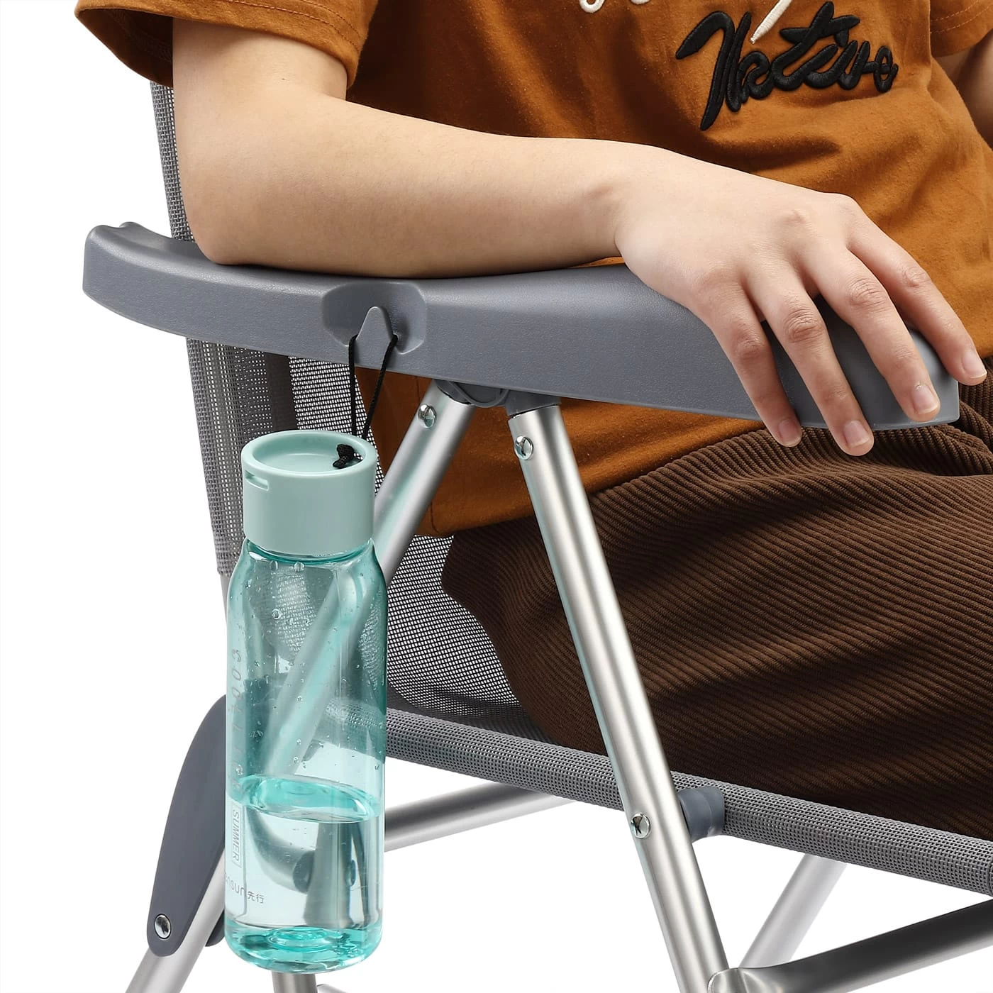 Gartenstuhl Hochlehner 2er-Set Anthrazit Alu 8 Gartenstuhl Hochlehner 2er-Set Anthrazit Alu – Bild 6