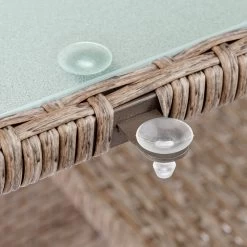 Polyrattan Gartentisch Takeo Creme 190x90x74cm Glas -Gartenmöbel Und Dekoration Geschäft 85020a4a3820bcc76a6942a231b7cda8 de 995694d 14 3