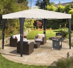 Polyrattan Pavillon Schwarz/Creme 3x4m 14 Polyrattan Pavillon Schwarz/Creme 3x4m -Gartenmöbel Und Dekoration Geschäft 8562d1cd93d2becb461a434f0d63baa3 de 992858d 11 3