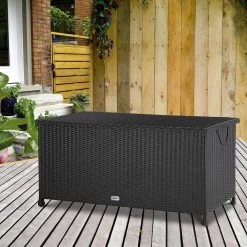 Polyrattan Auflagenbox Schwarz 122x56x61cm Griffe 38 Polyrattan Auflagenbox Schwarz 122x56x61cm Griffe -Gartenmöbel Und Dekoration Geschäft 866bab6ab5fbc4f3a4cbce1fd09dd5da de 102318d 6 1