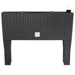 Hochbeet Polyrattanoptik Anthrazit 60x25x46cm
