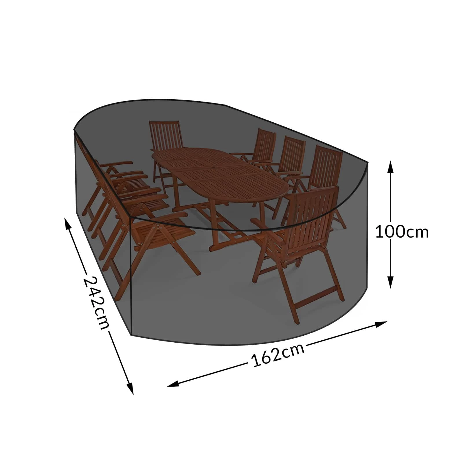 Abdeckung Sitzgarnitur Vanamo Silber 420D Oxford 242x162x100cm 7 Abdeckung Sitzgarnitur Vanamo Silber 420D Oxford 242x162x100cm – Bild 5