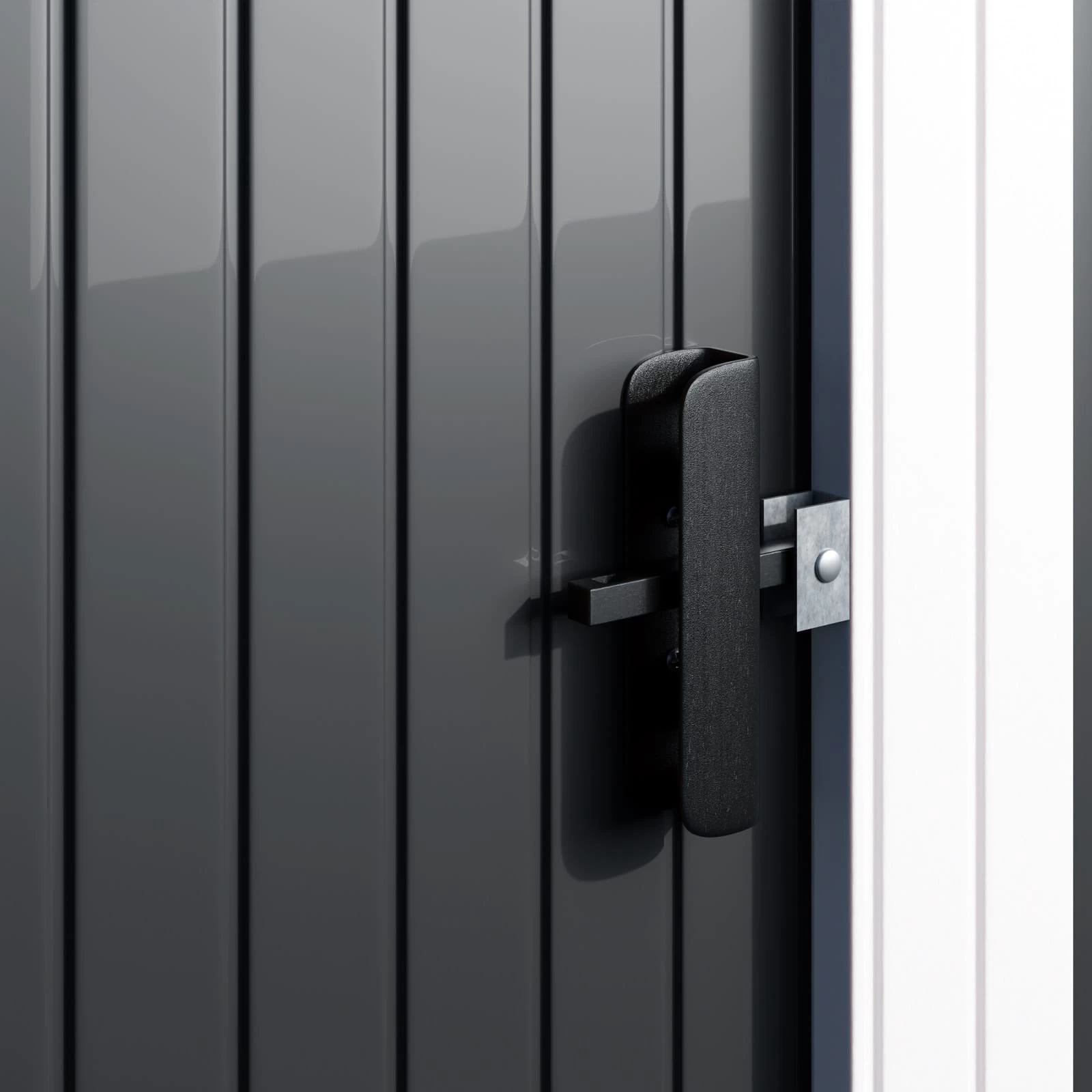 Geräteschuppen Anthrazit Metall 181x162x86cm 10 Geräteschuppen Anthrazit Metall 181x162x86cm – Bild 8