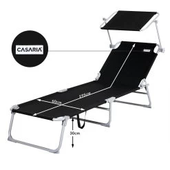 Sonnenliege Hawaii Anthrazit Alu 195x60x30cm -Gartenmöbel Und Dekoration Geschäft 889b37e34e45dc95d02e3f25ddfca68e de 101420d 4