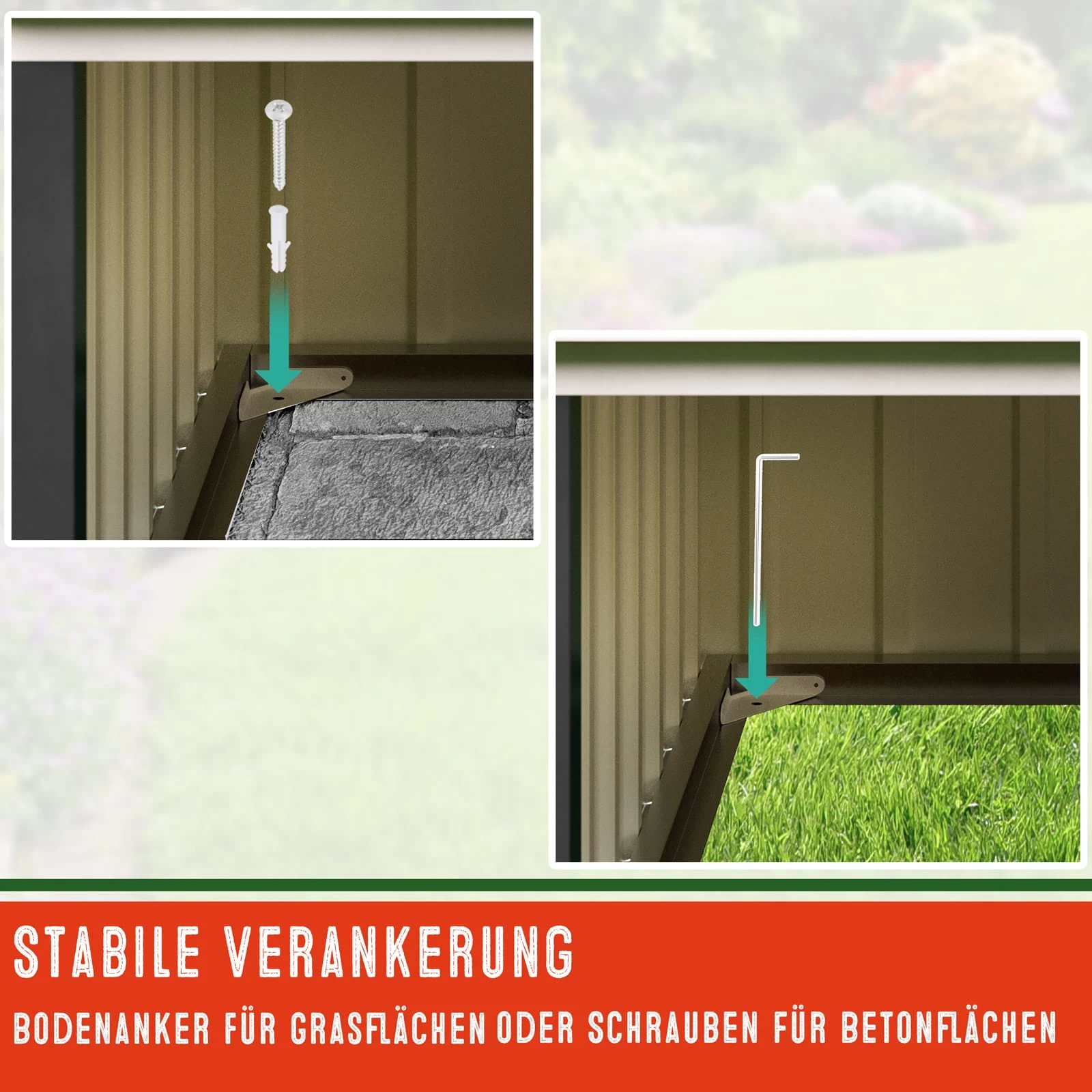 Mähroboter Garage Anthrazit Metall 86x100x63cm 9 Mähroboter Garage Anthrazit Metall 86x100x63cm – Bild 7