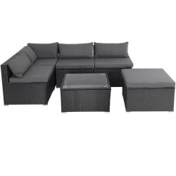 Polyrattan Ecklounge Schwarz/Anthrazit Dicke Rückenpolster 18 Polyrattan Ecklounge Schwarz/Anthrazit Dicke Rückenpolster -Gartenmöbel Und Dekoration Geschäft 88cd71d6022b996b408b3f1b4b576b9e de 995174d 8 1