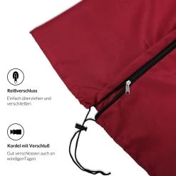 Abdeckung Ampelschirm Sonnenschirm Rot 3m -Gartenmöbel Und Dekoration Geschäft 89296307416e6ce81c1a82aa750bbb77 de 102711d 6 1