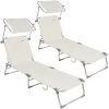 Sonnenliege Ibiza 2er-Set Creme Alu Mit Sonnendach -Gartenmöbel Und Dekoration Geschäft 8989dd63959a616a9c7bf4787127f108 a de 107060g 1