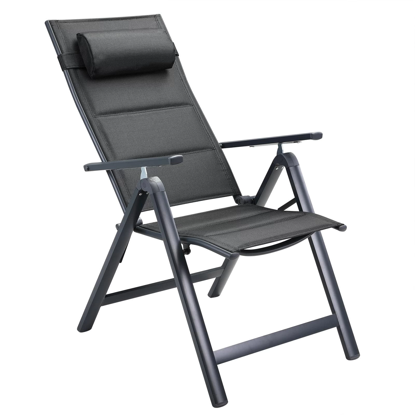 Gartenstuhl Bern Premium 2er-Set Anthrazit Gepolstert 5 Gartenstuhl Bern Premium 2er-Set Anthrazit Gepolstert – Bild 3