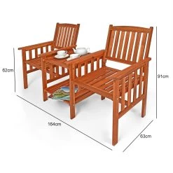 Gartenbank Akazienholz Mit Tisch 164x63x91cm -Gartenmöbel Und Dekoration Geschäft 8d6b4142052fea51a4da0648168420c8 de 103759d 2