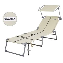 Sonnenliege Hawaii Beige Alu 195x60x30cm -Gartenmöbel Und Dekoration Geschäft 8dc0e13b12d2be4a8862e468ff7f6c60 de 101421d 4