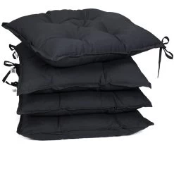 Sitzkissen 4er-Set Anthrazit 40x40x8cm