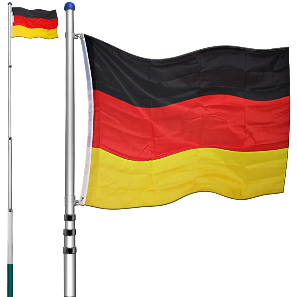Teleskop Fahnenmast Aus Aluminium 630cm 3 Teleskop Fahnenmast Aus Aluminium 630cm