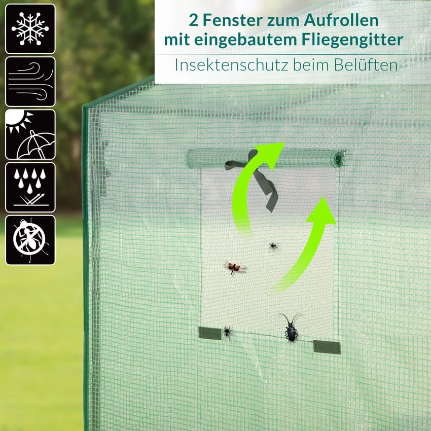 Foliengewächshaus 200x173x80cm 9 Foliengewächshaus 200x173x80cm – Bild 7