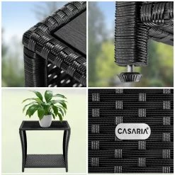 Polyrattan Beistelltisch Vedis Schwarz 45x45x40cm 16 Polyrattan Beistelltisch Vedis Schwarz 45x45x40cm -Gartenmöbel Und Dekoration Geschäft 908712bc8abadb563c4b4de471ed75cc de 109508d 08 1