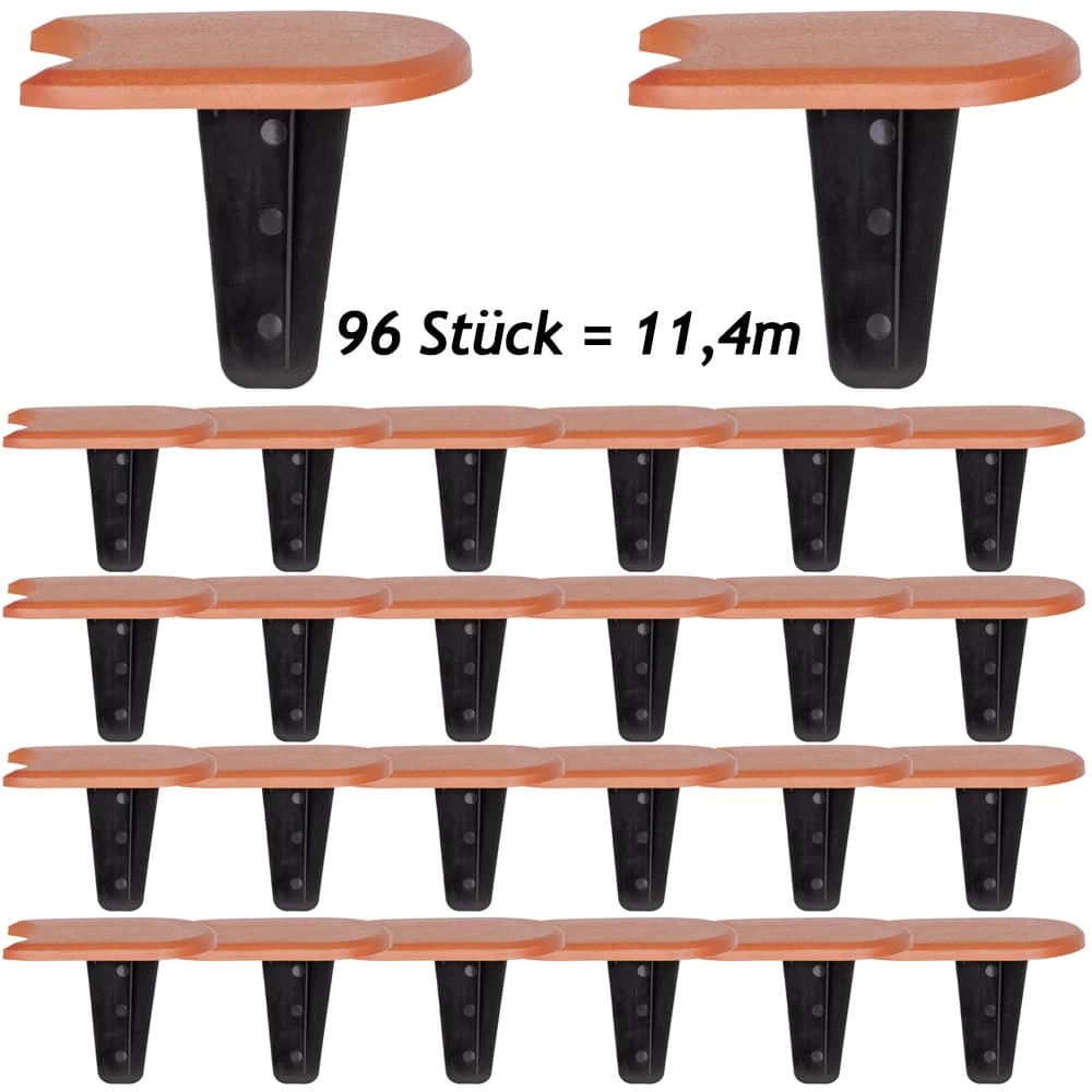 Beeteinfassung 3er-Set Terrakotta 11,4m 4 Beeteinfassung 3er-Set Terrakotta 11,4m – Bild 2