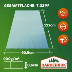 Hohlkammerstegplatten 10er-Set Transparent 6mm 7,32m² -Gartenmöbel Und Dekoration Geschäft 92c4aa0134189a98ae28379af5c0303e 07 109590 on dts web low de 1