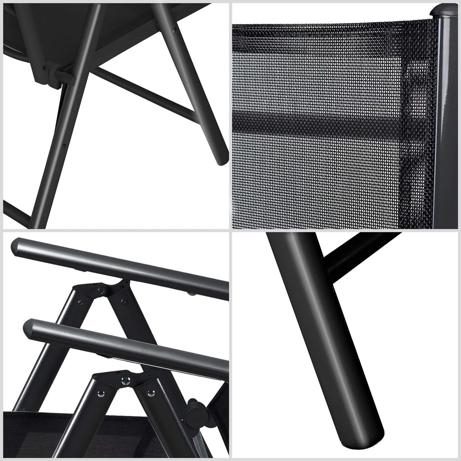 Garten-Sitzgruppe Bern 5-tlg. Anthrazit Alu Milchglas 6 Garten-Sitzgruppe Bern 5-tlg. Anthrazit Alu Milchglas – Bild 4