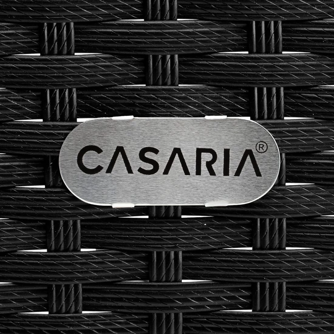 Polyrattan Beistelltisch Schwarz 50x50x45cm 4 Polyrattan Beistelltisch Schwarz 50x50x45cm – Bild 2