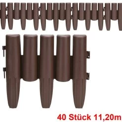 Beeteinfassung 5er-Set Braun 11,20m -Gartenmöbel Und Dekoration Geschäft 93315d6b272d1db250a9b0981fd7913d a de 994490g 1