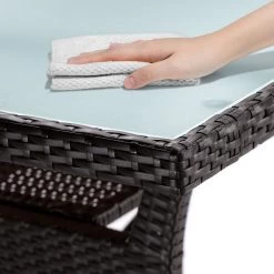 Polyrattan Gartentisch Takeo Braun 190x90x74cm Glas -Gartenmöbel Und Dekoration Geschäft 93e2180913b82f7748b88287f5997207 de 995693d 30 1 1