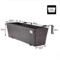 Polyrattan Blumenkasten 4er-Set Braun 12 Polyrattan Blumenkasten 4er-Set Braun -Gartenmöbel Und Dekoration Geschäft 943215f4aaae793935629c4655e612c3 de 108063d 10