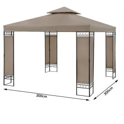 Pavillon Lorca Taupe 3x3m -Gartenmöbel Und Dekoration Geschäft 95ae96f75e6904bf8203ca0311f70a66 de 108723d 1 1 1