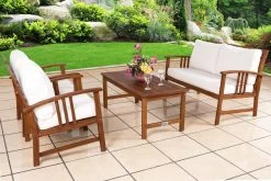 Garten-Sitzgruppe Atlas 4-tlg. Creme Akazienholz -Gartenmöbel Und Dekoration Geschäft 9732503643d4cfb5a80969e88e44838e de 990647d 10