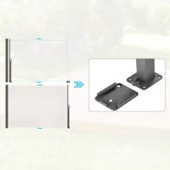 Seitenmarkise Nosara Creme 160x300cm Ausziehbar -Gartenmöbel Und Dekoration Geschäft 998ef6d7787e42fca1cadae769d4f1ee de 109237d 15 1