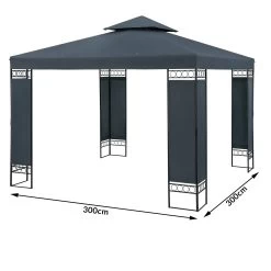 Pavillon Lorca Anthrazit 3x3m -Gartenmöbel Und Dekoration Geschäft 999f7481ed4ca07484dc8931d870207d de 108722d 1 1