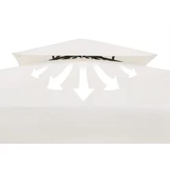 Pavillon Lorca Creme 3x3m -Gartenmöbel Und Dekoration Geschäft 9ac4905d12836349732033ea44e583f6 de 108720d 2 1