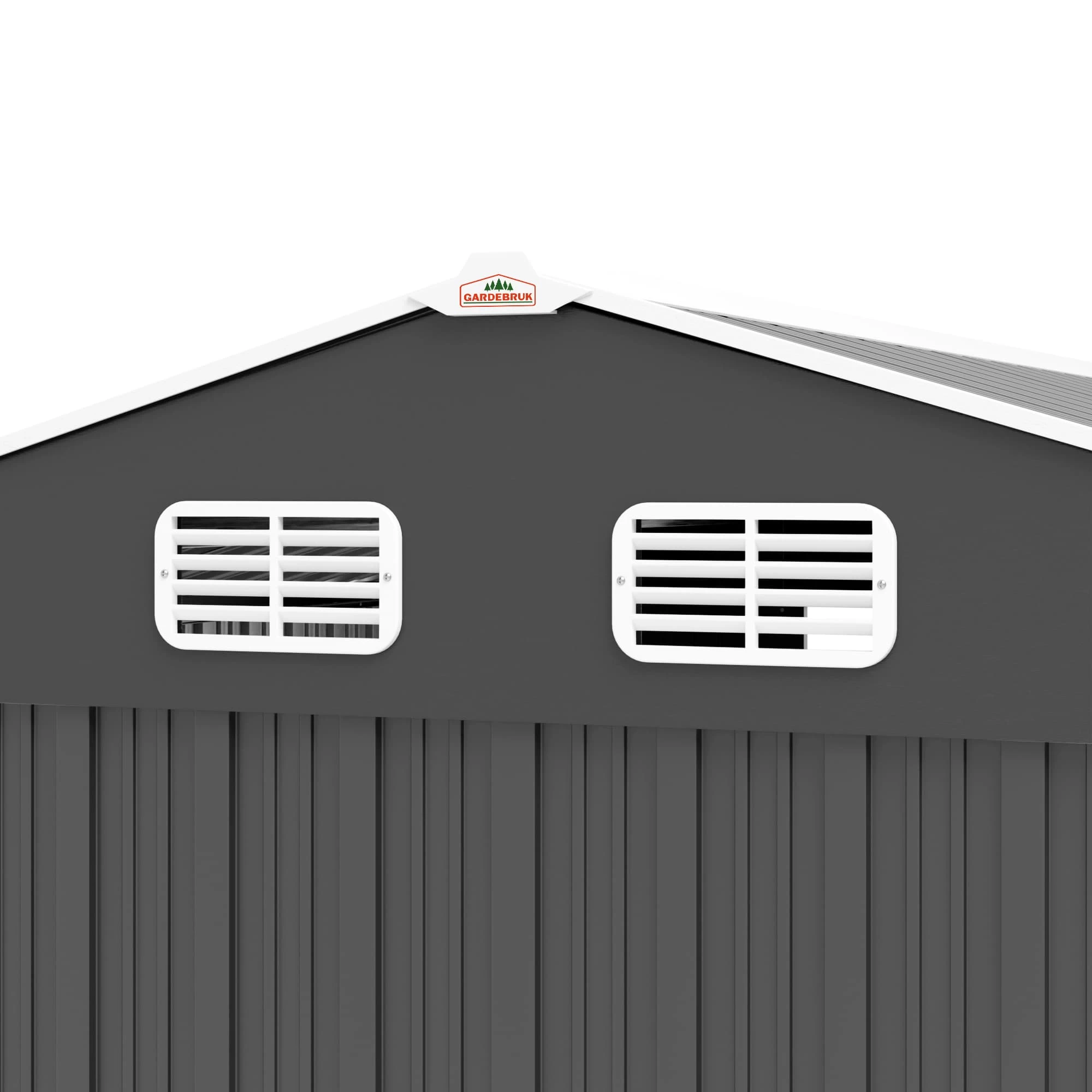 Geräteschuppen Anthrazit Metall 312x257x177,5cm 5 Geräteschuppen Anthrazit Metall 312x257x177,5cm – Bild 3