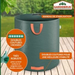 Gartenabfallsack 2er-Set Grün Je 500 Liter -Gartenmöbel Und Dekoration Geschäft 9bb1fb63d05e3678258fc79accc4a346 fr 993940d 1