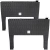 Hochbeet 2er-Set Polyrattanoptik Anthrazit 60x25x46cm -Gartenmöbel Und Dekoration Geschäft 9d4a4b77fb77a2026d481753bfee9806 a de 994562g 1 1