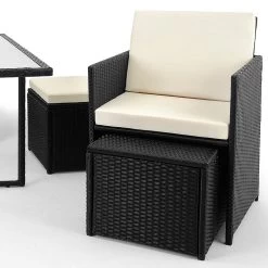 Polyrattan Garten-Sitzgruppe 9-tlg. Schwarz/Creme 18 Polyrattan Garten-Sitzgruppe 9-tlg. Schwarz/Creme -Gartenmöbel Und Dekoration Geschäft 9d9bb901a061869e426ba020a5a5fe18 de 101563d 5